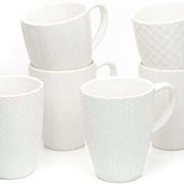 White Ceramic mugs neoking